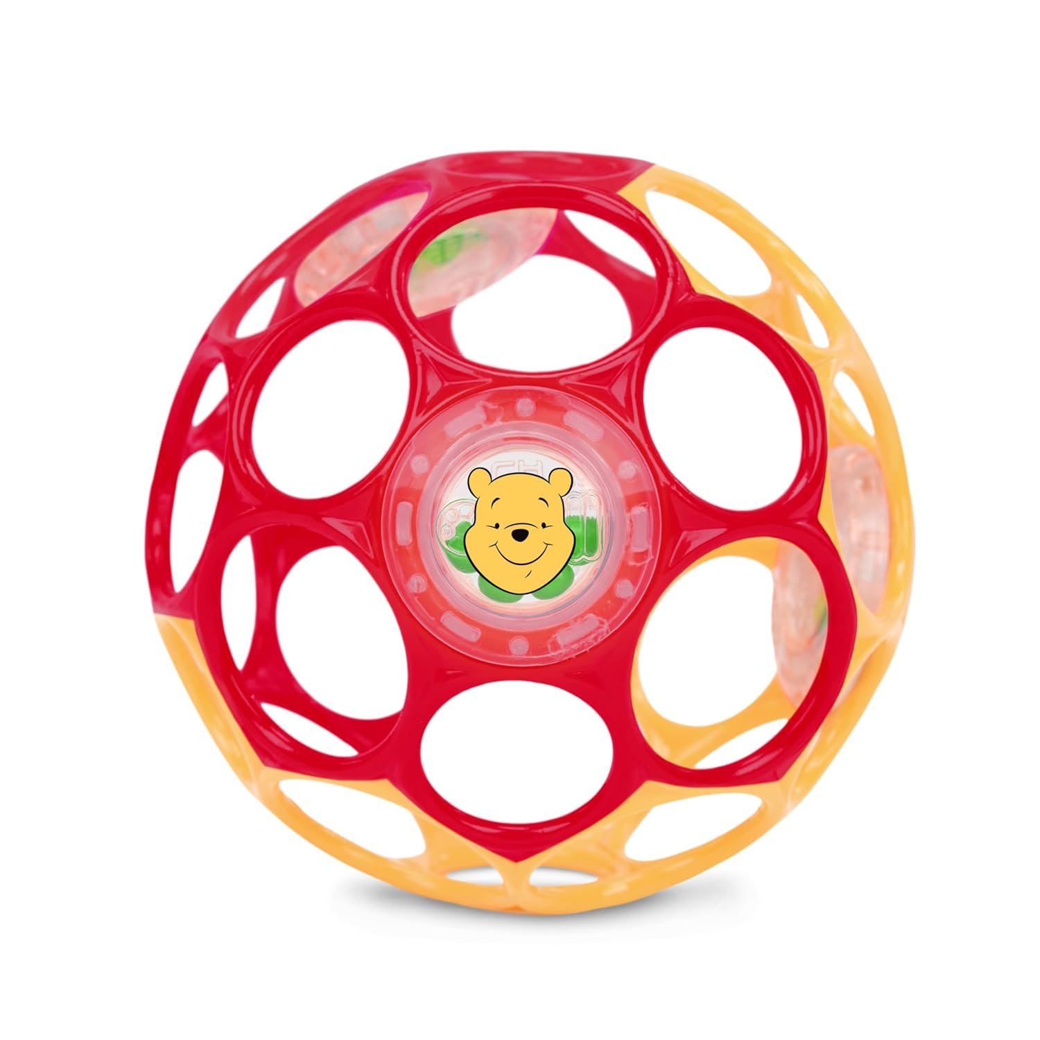71ykhcV-RwL._SL1500_.jpg Bright Starts Disney Winnie the Pooh Oball Easy-Grasp Baby Rattle Toy - Image 1