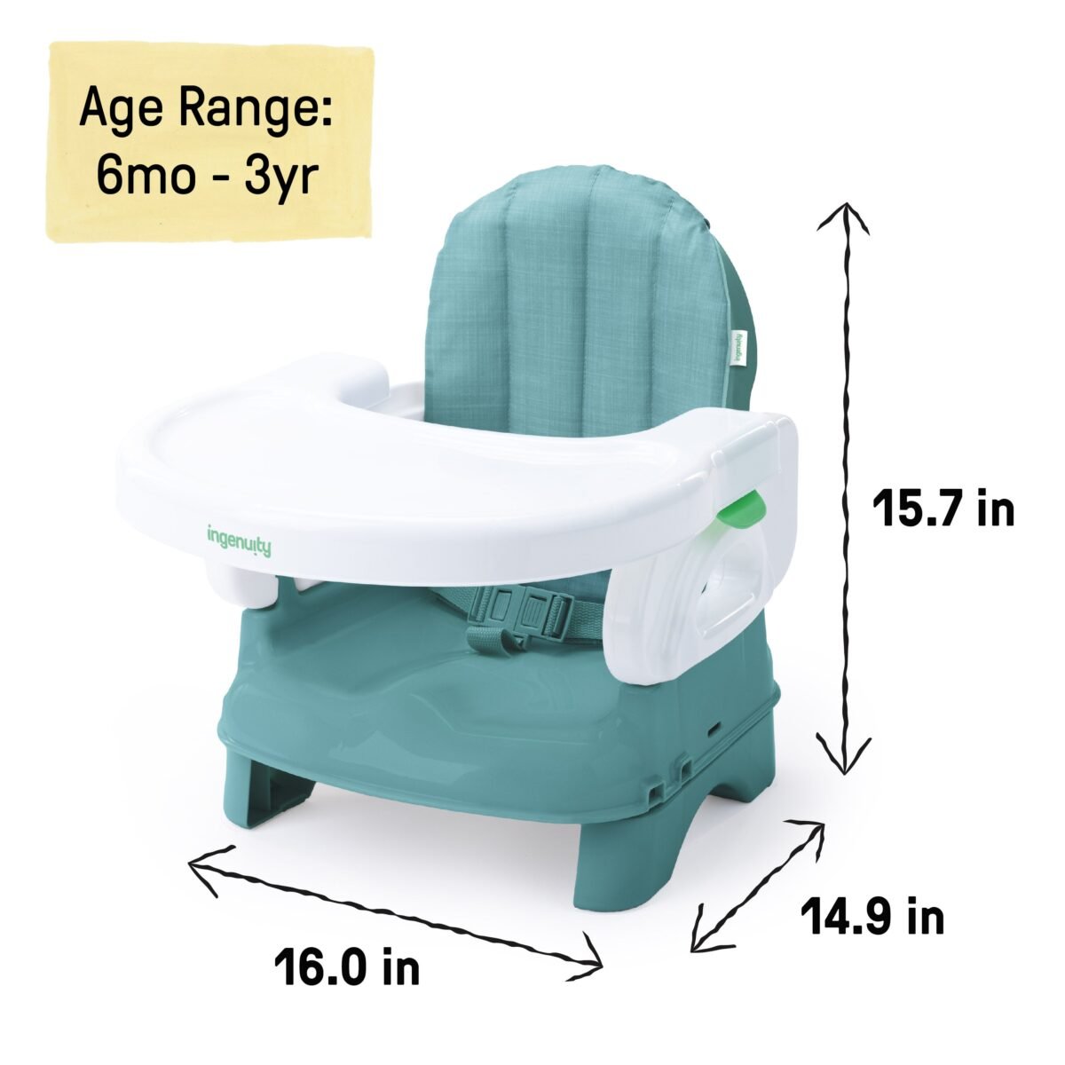 Ingenuity Comfort Folding Booster Seat - Teal - Image 2