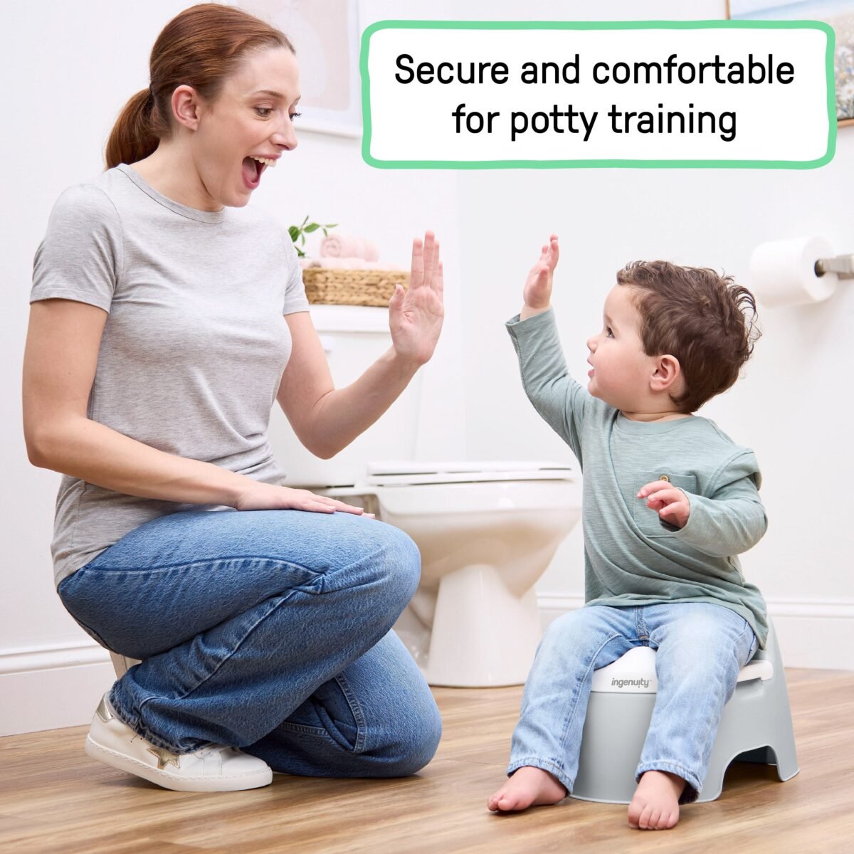 Ingenuity Full Comfort Potty - Grey - Image 5
