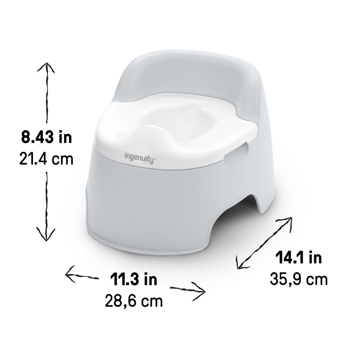 Ingenuity Full Comfort Potty - Grey - Image 2