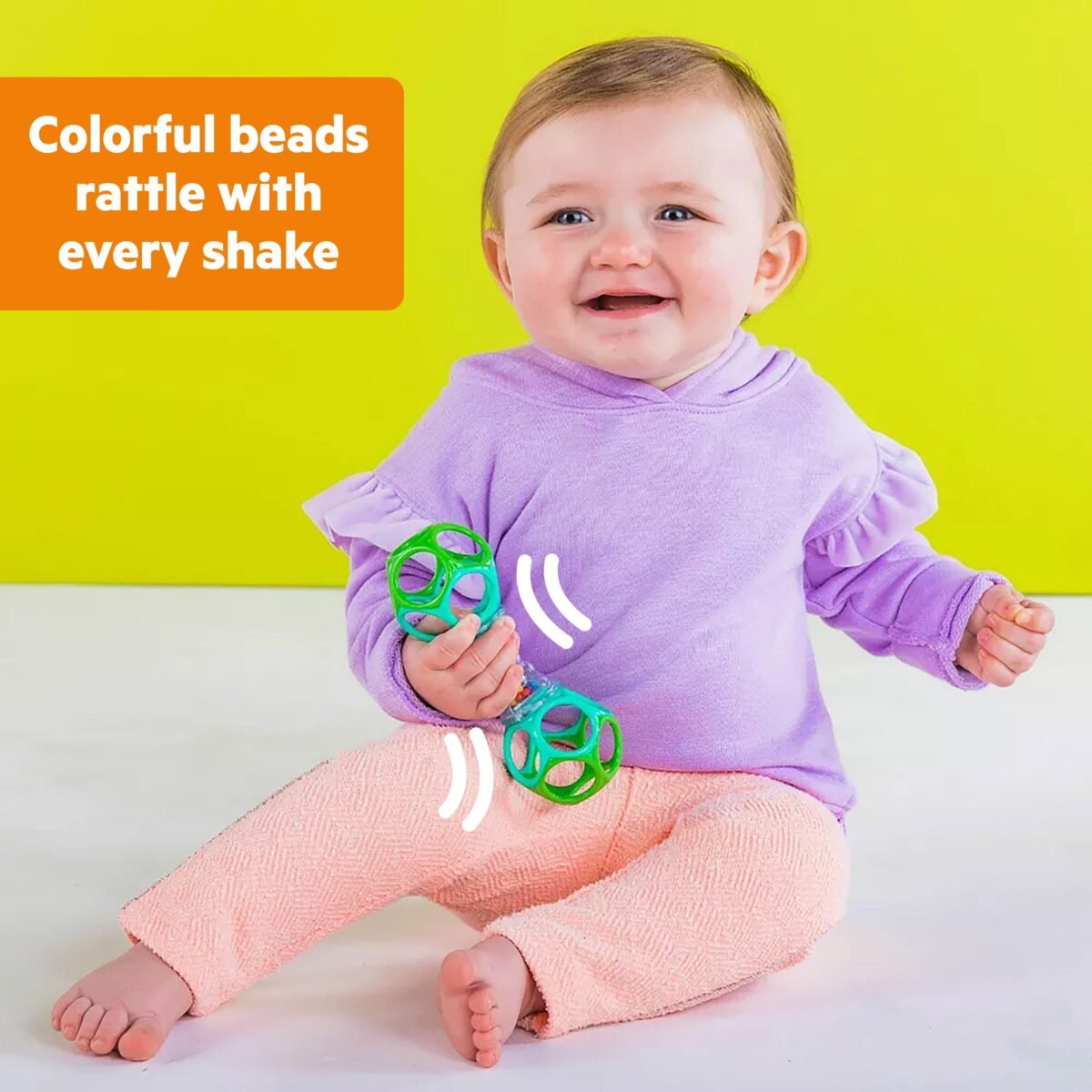 Bright Starts Wobble & Rattle 2-Pack Baby Toy Gift Set for Sensory Development - Image 3