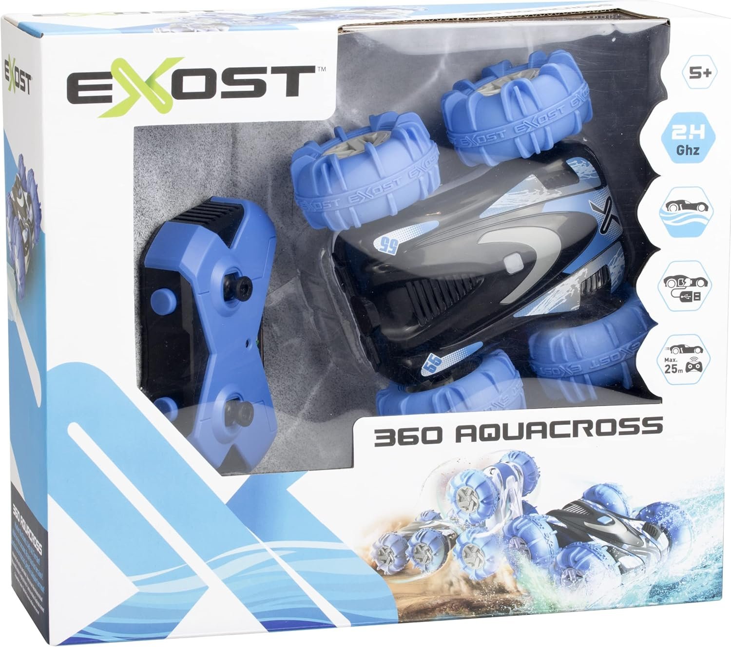 810Z3rJqKHL._AC_SL1500_.jpg Exost 360 Aquacross Amphibious RC Stunt Vehicle - Image 1