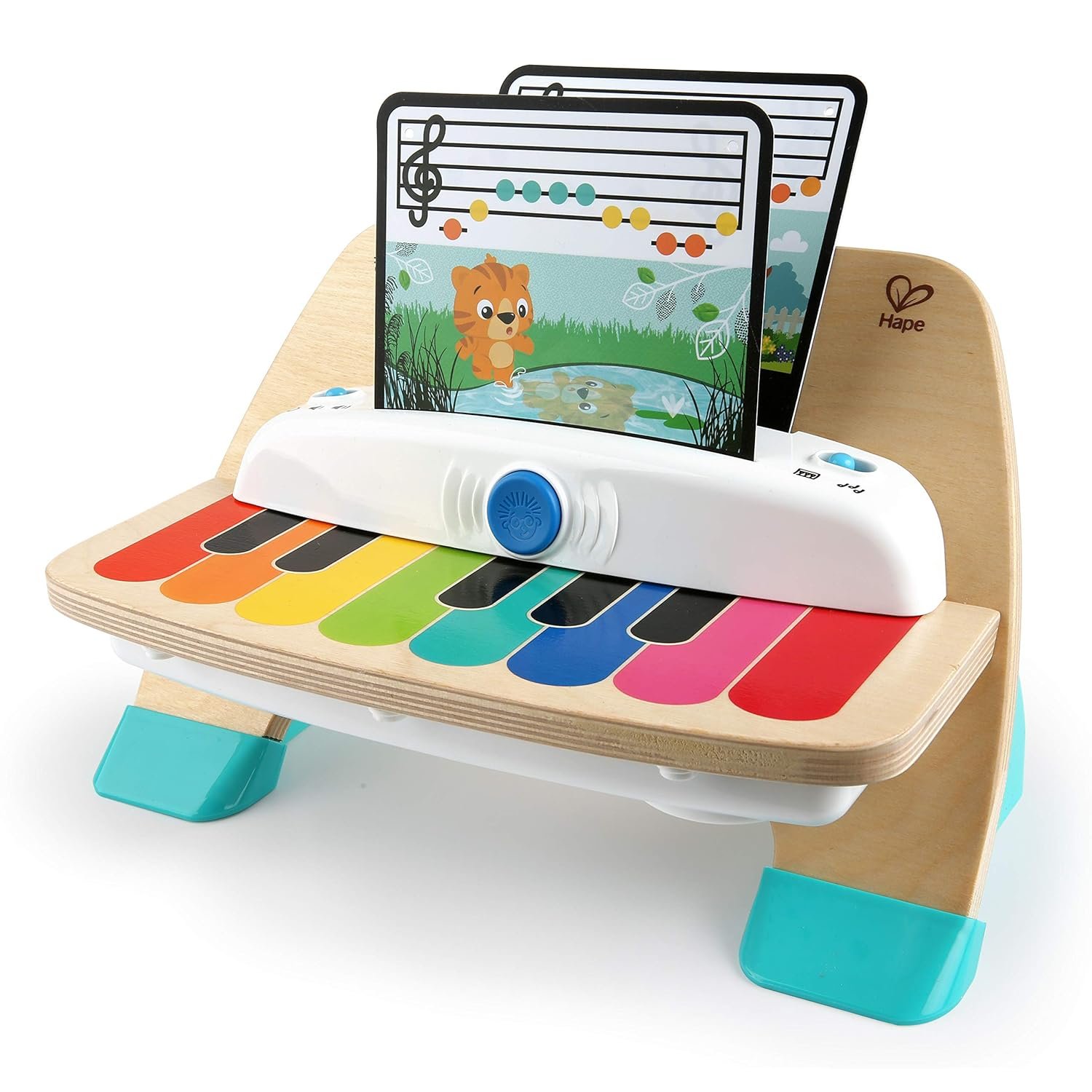 818nnw02tlL._SL1500_.jpg Baby Einstein Hape Magic Touch Piano Wooden Musical Baby & Toddler Toy | Interactive Learning Piano | Ages 6+ Months - Image 1