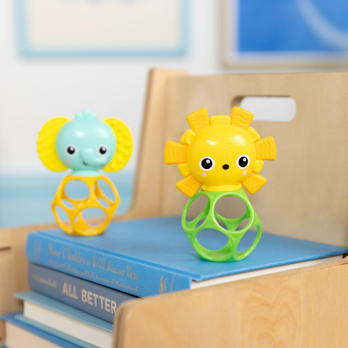Bright Starts Oball Soothing Pals 2-Pack Baby Sensory Toy & Teether Set - Image 2