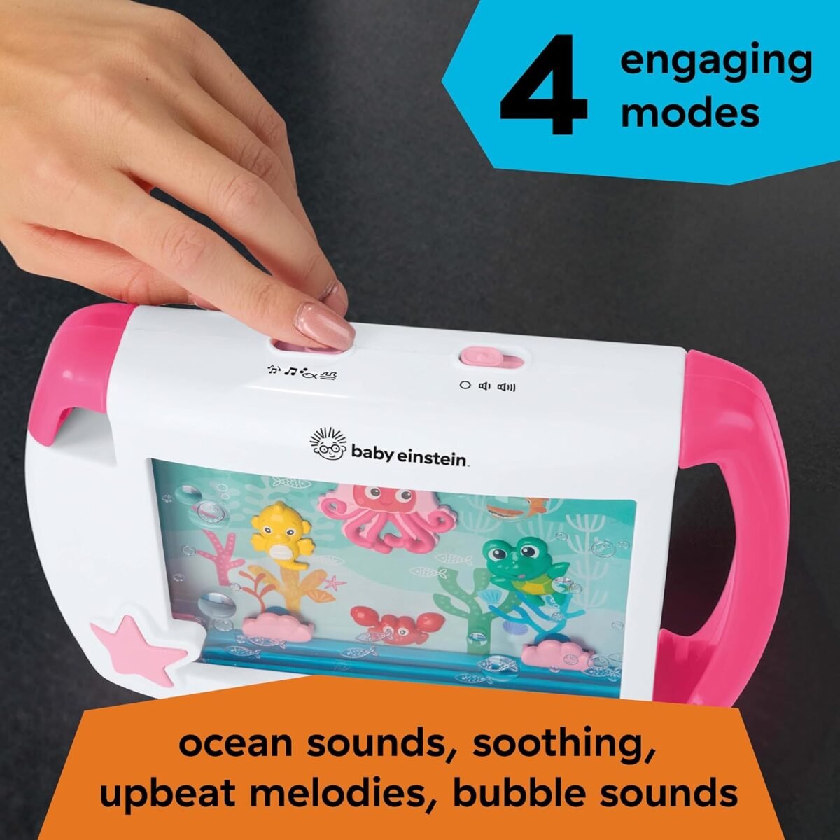 Baby Einstein On-the-Go Sea Dreams Soother | Portable Sound Machine with Music & Calming Sounds | Ages 0+ Months - Image 5