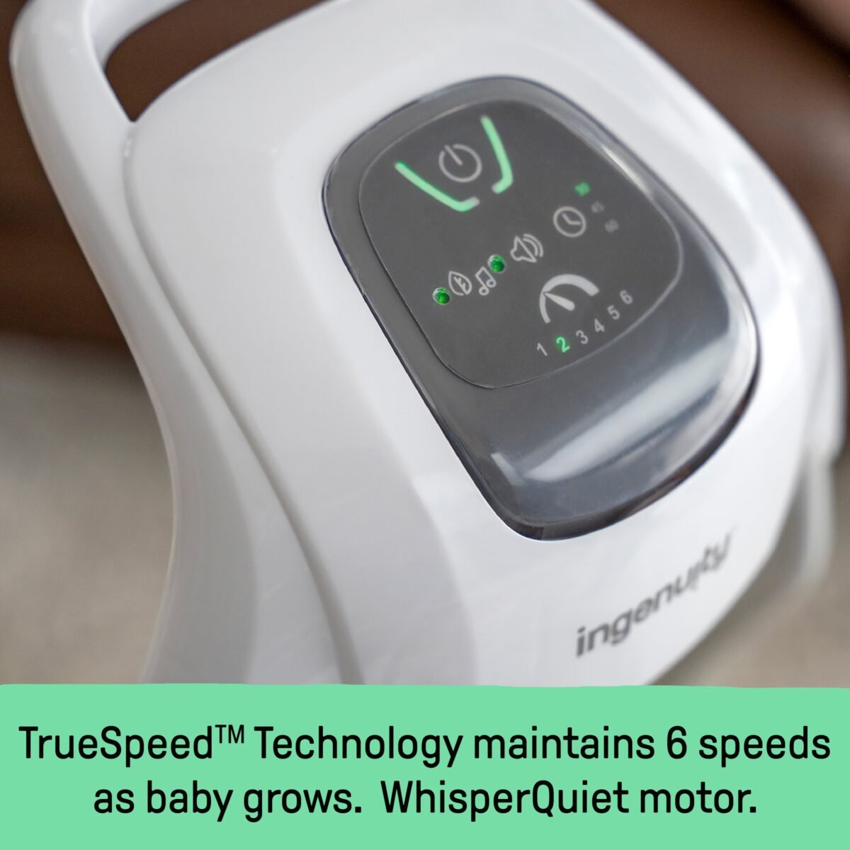 Ingenuity SimpleComfort Multi-Direction Compact Vibrating Baby Swing - Cassidy - Image 7