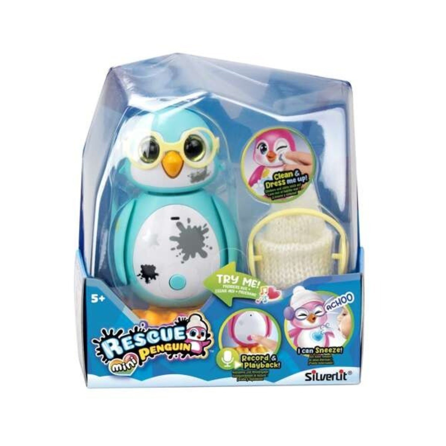 88644-5.jpg Rescue Mini Penguin Collectible Toy – Blue - Image 1