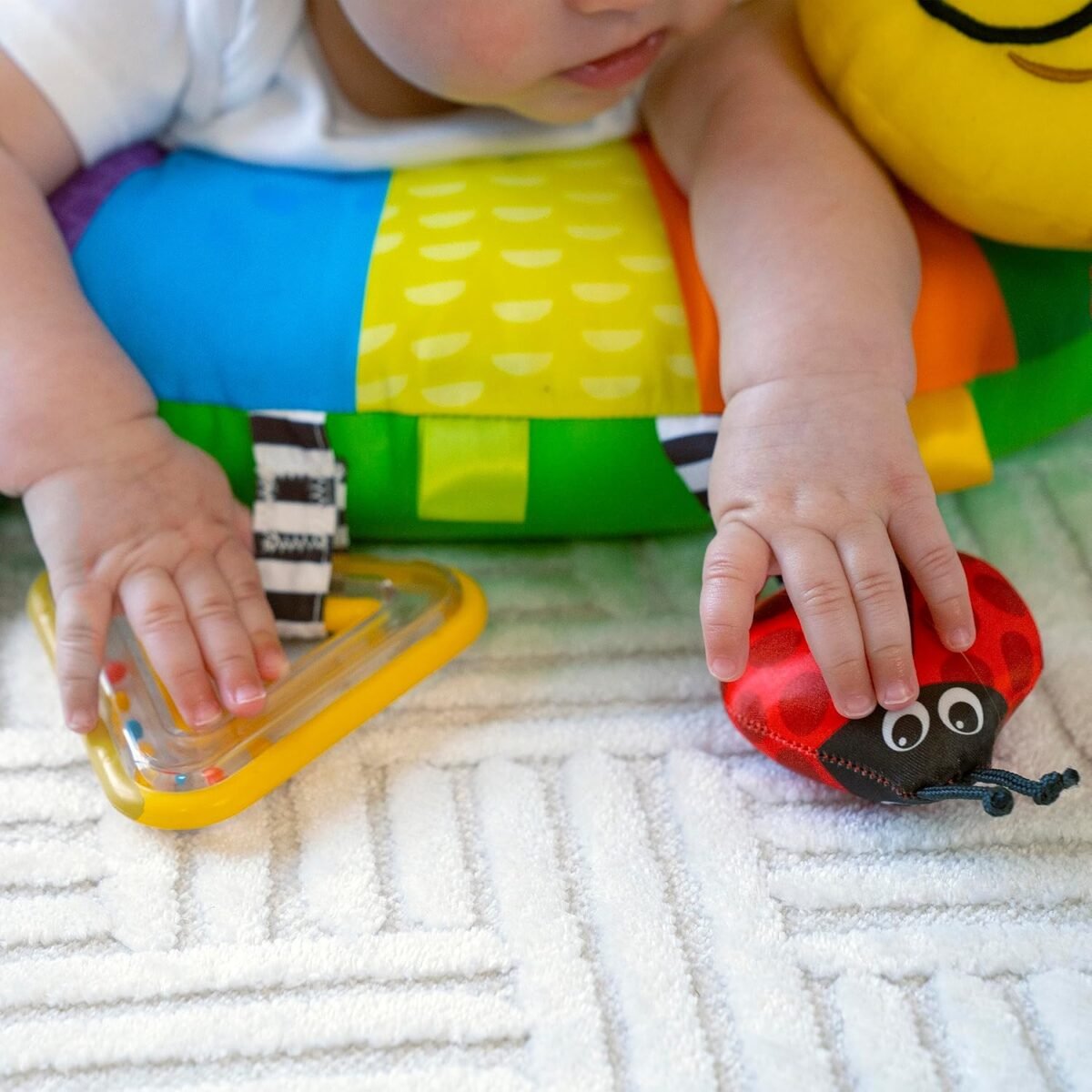 Baby Einstein Cal-a-Pillow Multisensory Tummy Time Activity Pillow | Developmental Baby Support Pillow | Ages 0+ Months - Image 6