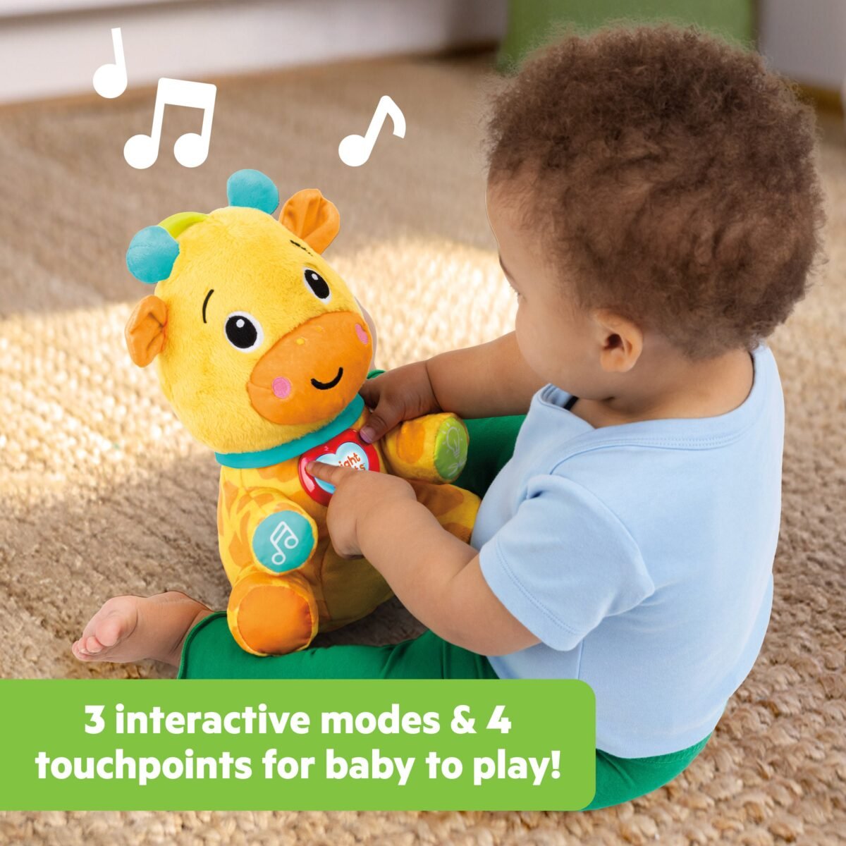 Bright Starts Chat & Cuddle Giraffe Musical Plush Toy with Soothing Melodies - Image 5