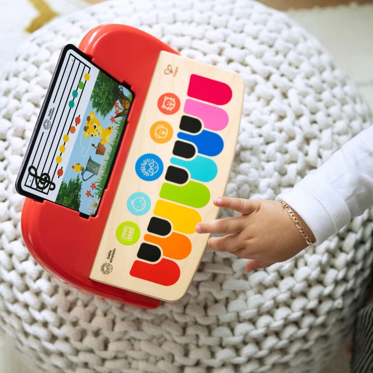 Baby Einstein Hape Cal's First Melodies Magic Touch Piano | Wooden Musical Learning Toy for Babies | Ages 6+ Months - Image 3