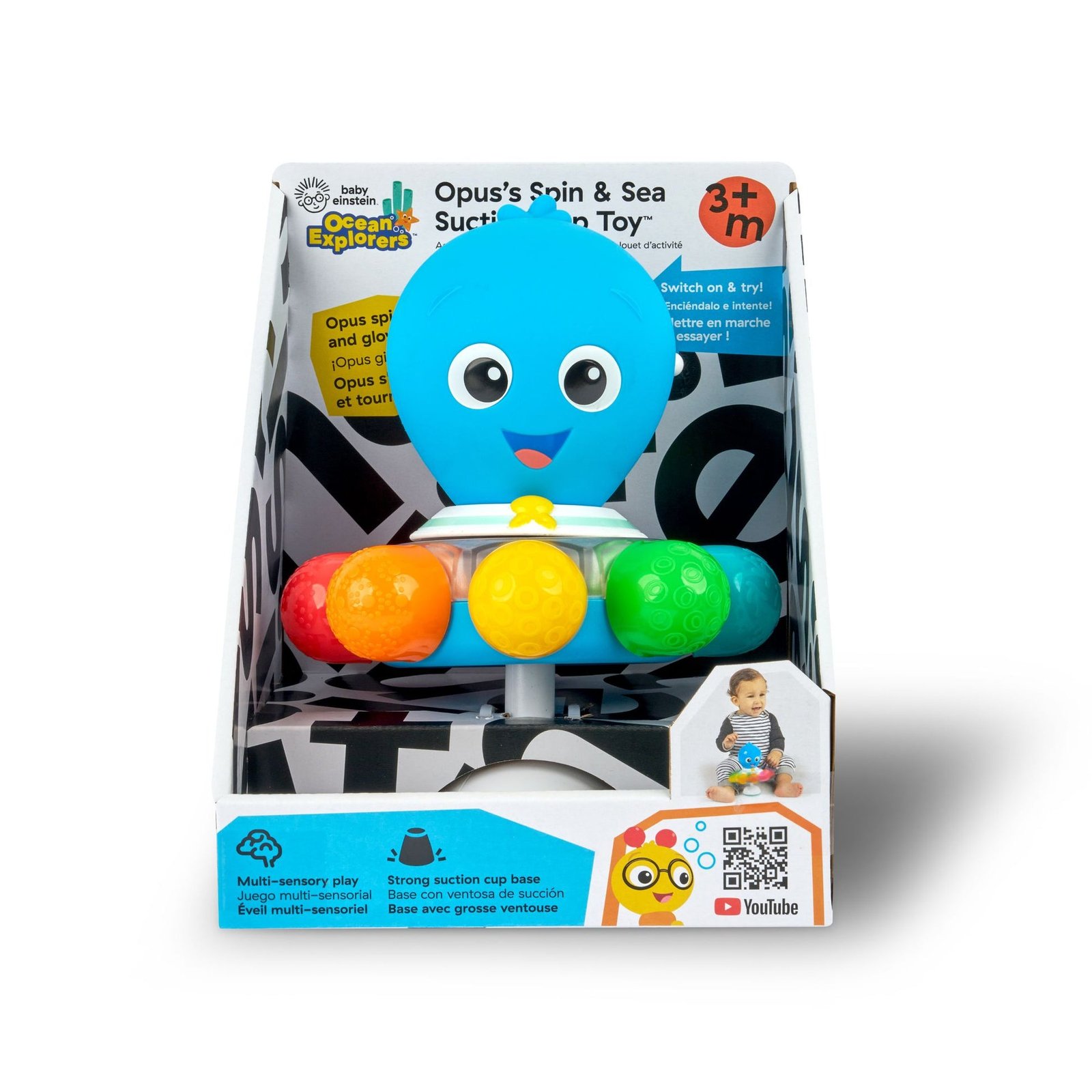 BABY_20EINSTEIN_20OPUS_S_20SPIN_20_20SEA_20SUCTION_20TOY4_vzd3j7_cb455b62-d1c1-4ded-b6f9-32f42f79b85f.jpg Baby Einstein Ocean Explorers Opus Spin & Sea Activity Toy | Interactive Sensory Development Toy | Ages 3+ Months - Image 1