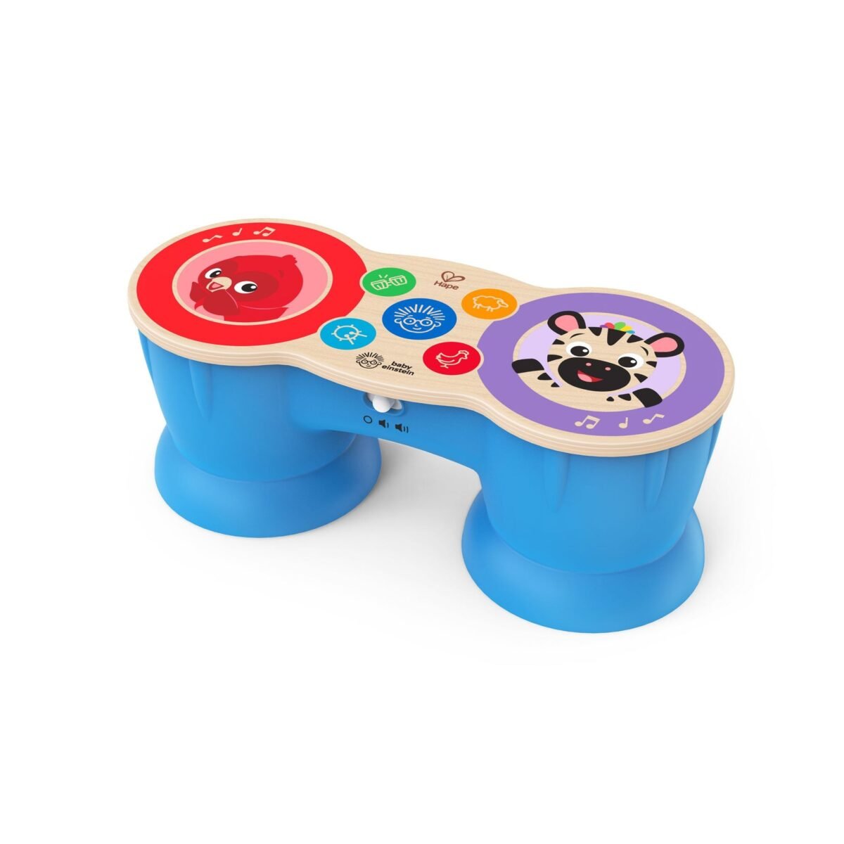 Baby Einstein Hape Magic Touch Wooden Drum Musical Toy | Interactive Wooden Drum for Early Music Learning | Ages 6+ Months - Image 2