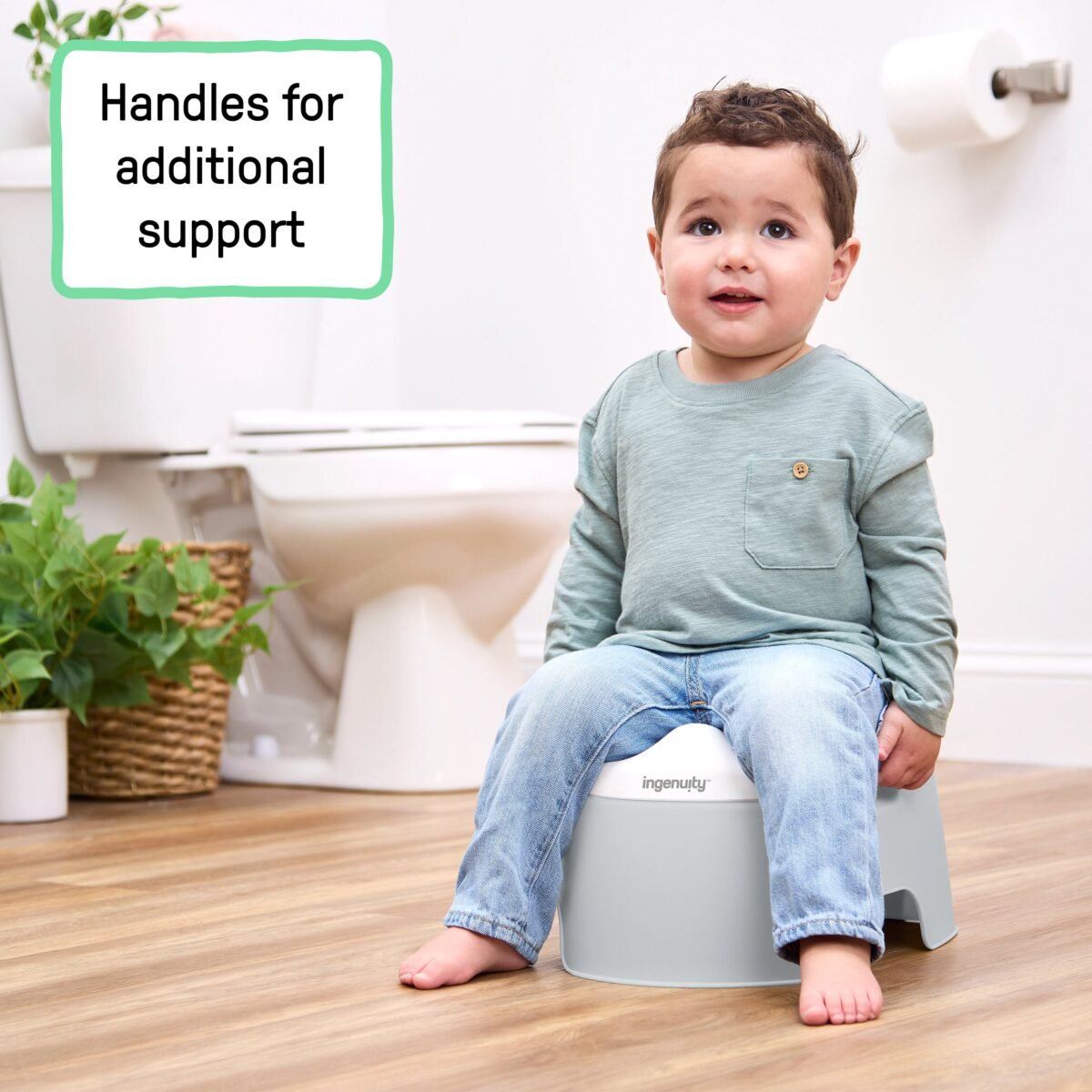 Ingenuity Full Comfort Potty - Grey - Image 6