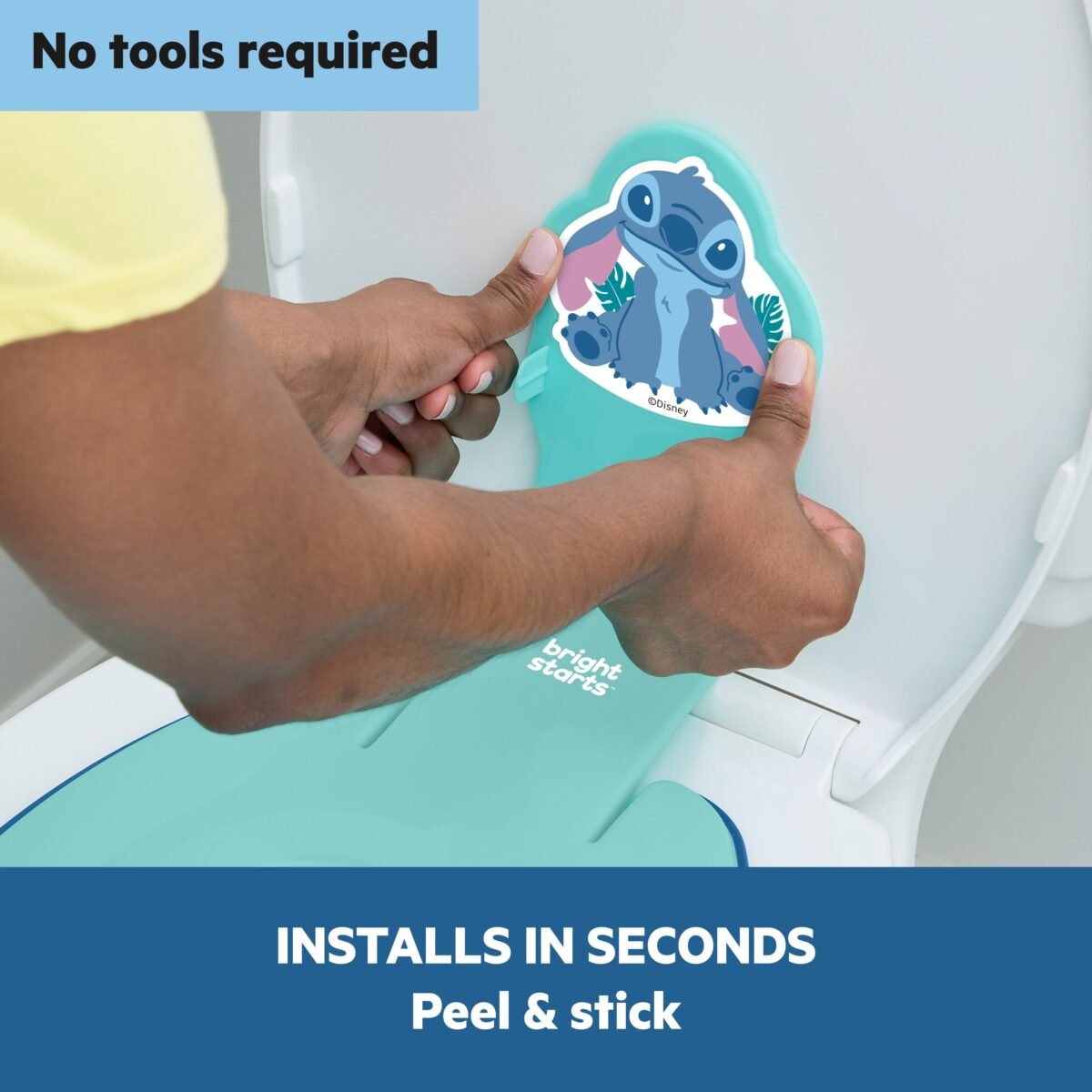 Bright Starts Disney Stitch Flip & Sit Potty Training Seat - Image 2
