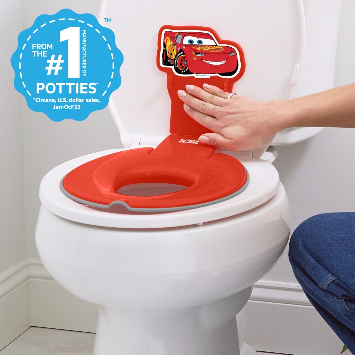 Bright Starts Disney Pixar Cars Flip & Sit Potty Training Seat - Image 3