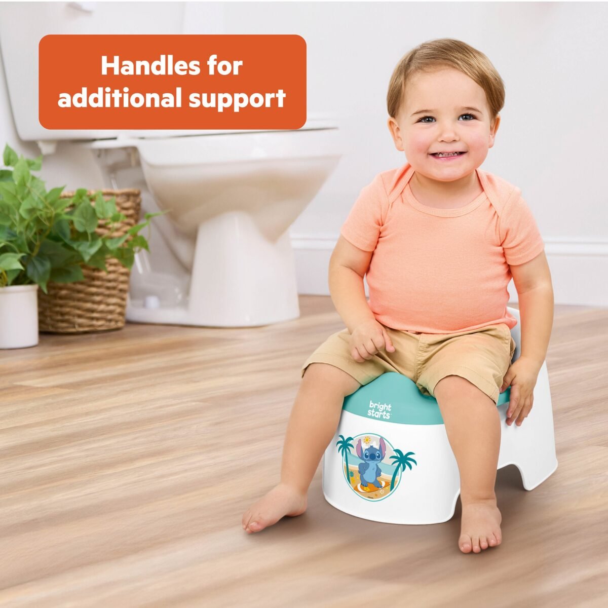 Bright Starts Disney Stitch Full Comfort Baby Potty Training Seat - Image 4