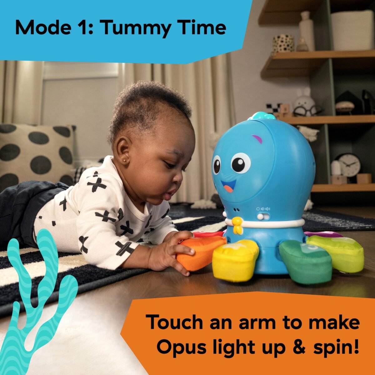 Baby Einstein Go Opus Go Crawl N Chase Activity Toy | Interactive Crawling & Musical Learning Toy | Ages 6+ Months - Image 4