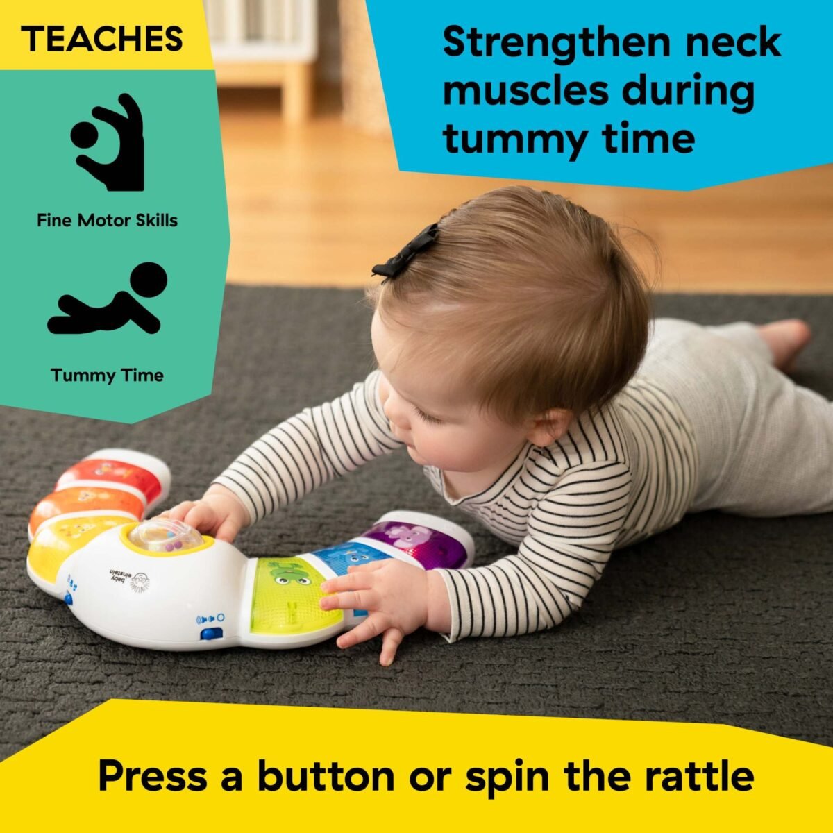 Baby Einstein Glow & Discover Light Bar Activity Station | Interactive Musical Learning Toy with Lights & Languages | Ages 3+ Months - Image 6