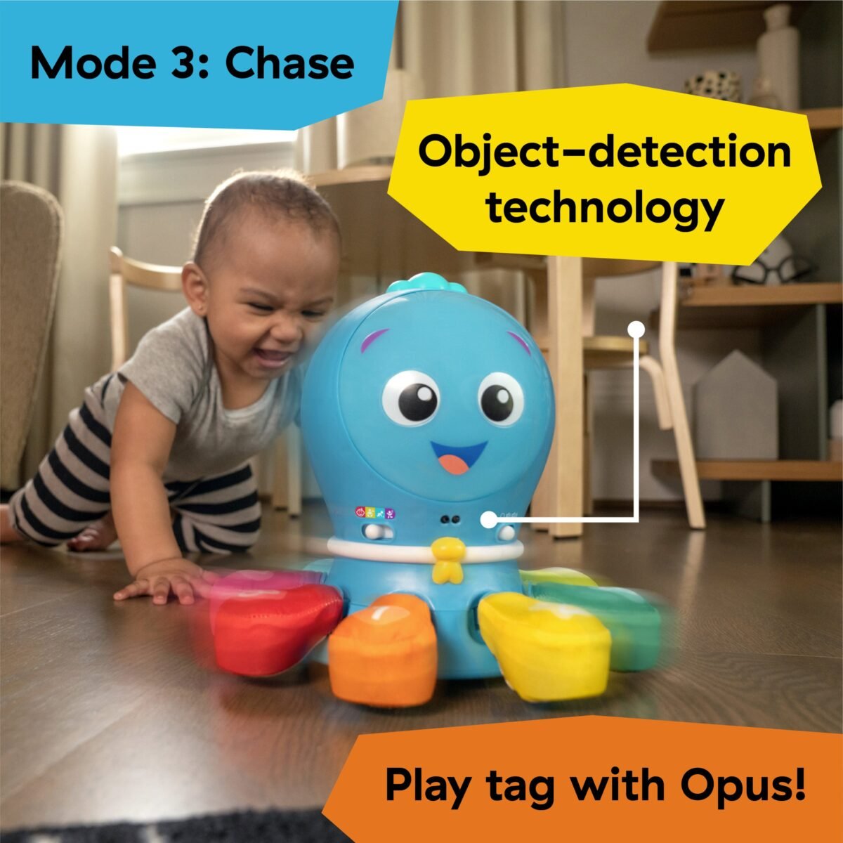 Baby Einstein Go Opus Go Crawl N Chase Activity Toy | Interactive Crawling & Musical Learning Toy | Ages 6+ Months - Image 6