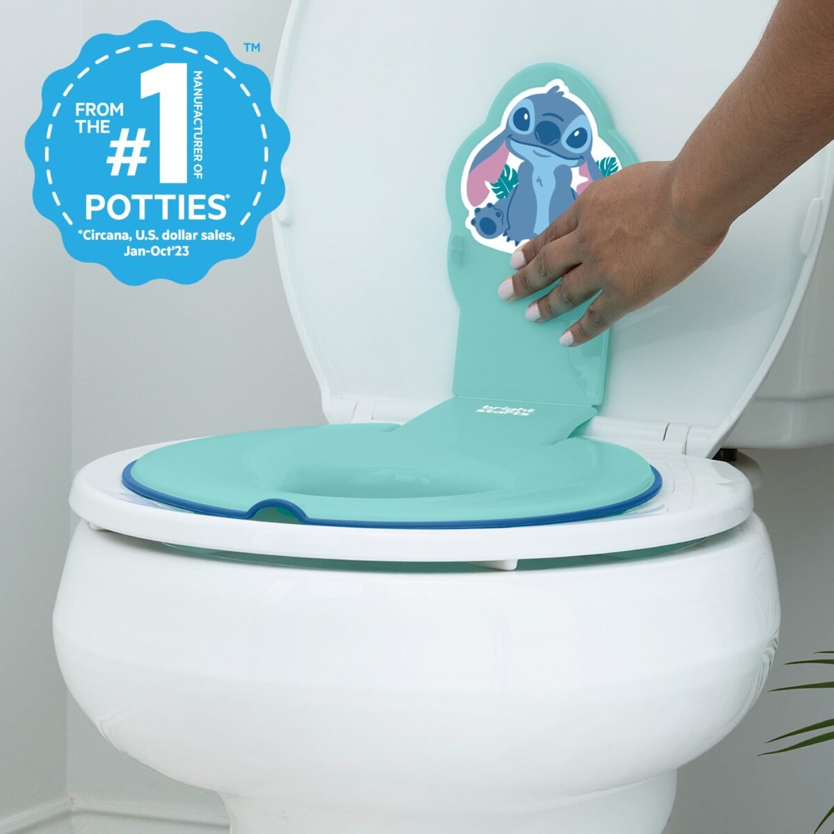 Bright Starts Disney Stitch Flip & Sit Potty Training Seat - Image 3