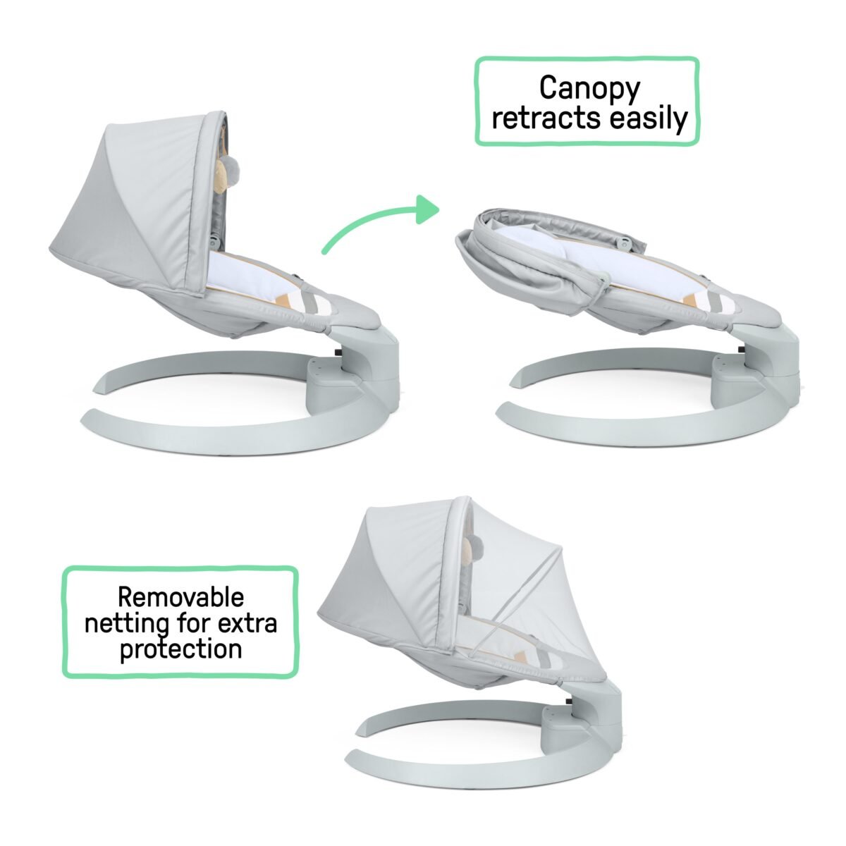 Ingenuity Bounce & Sway Swing - Pebble Shore - Image 2
