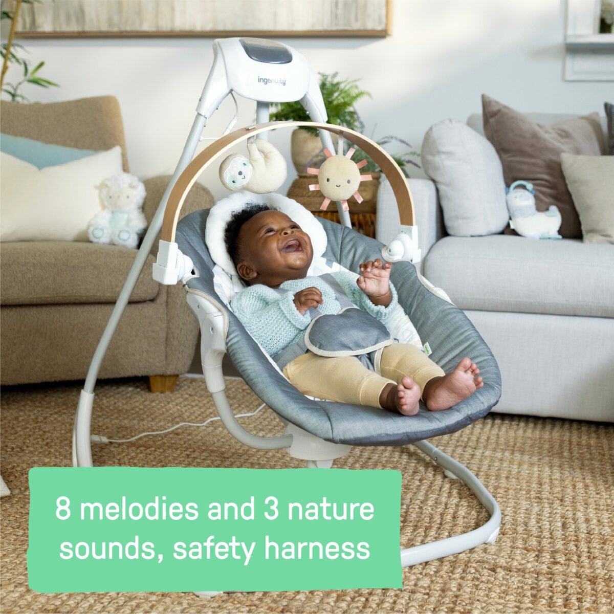 Ingenuity SimpleComfort Compact Soothing Swing - Parker - Image 4