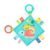 Bright Starts Fuzzy Feelies Plush Security Blankie with Sensory Textures - Image 2