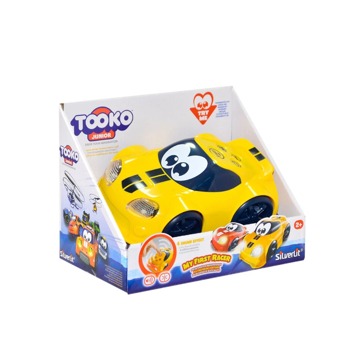 n02n-81475-6.webp Tooko My First Racer Toddler Vehicle – Yellow - Image 1