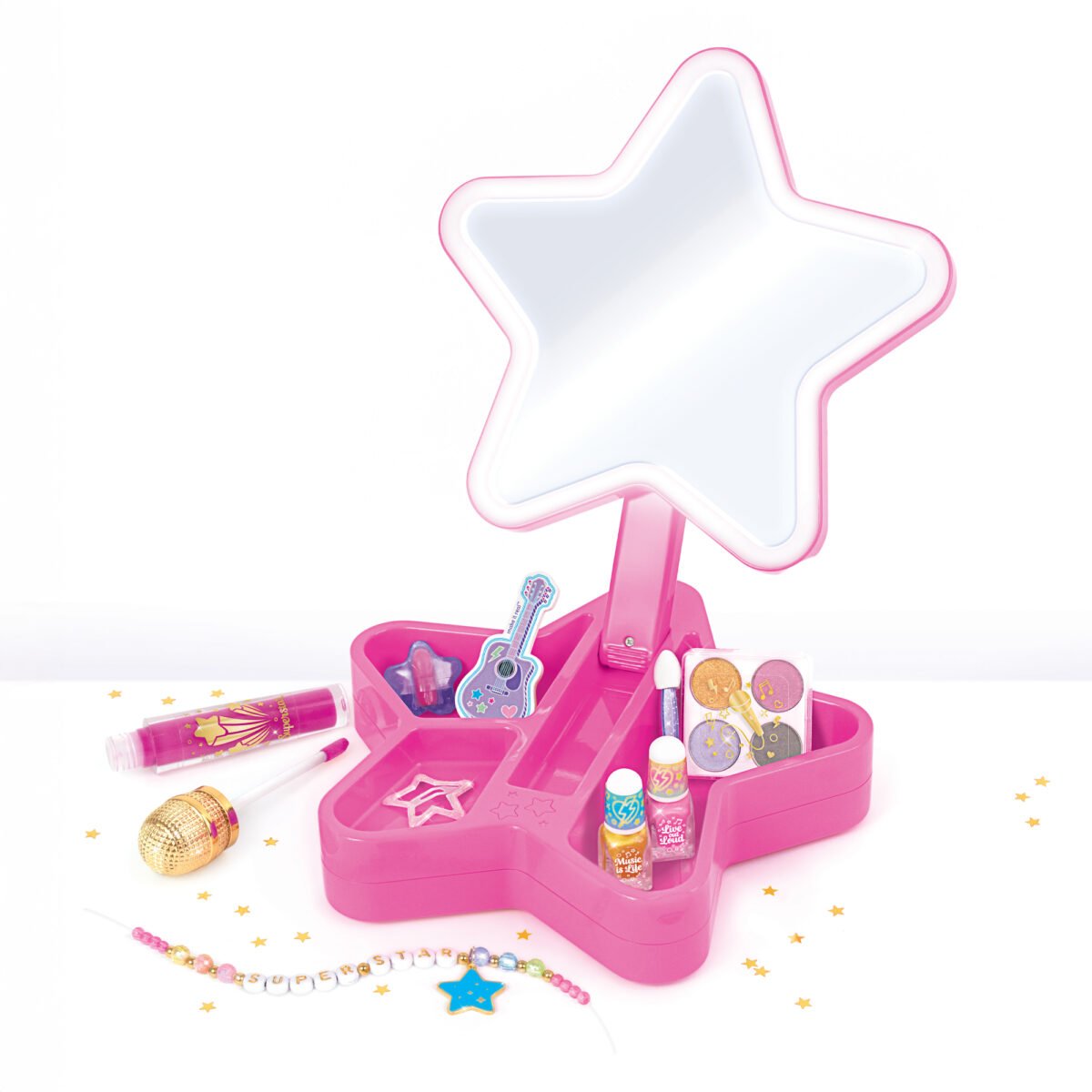 Glimmer and Glow Backstage Glam Cosmetic Studio – Deluxe Kids' Beauty & Makeup Play Set - Image 2