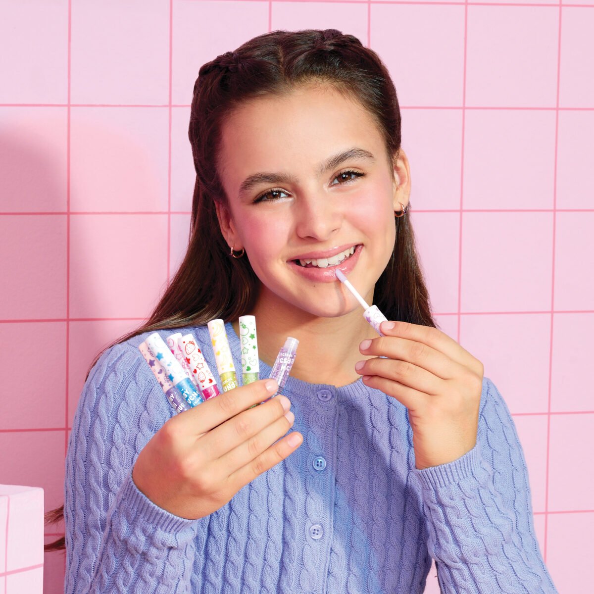 Glimmer and Glow 7 Days Glitter Lip Gloss Set – Kids' Shimmer Lip Gloss Collection - Image 3