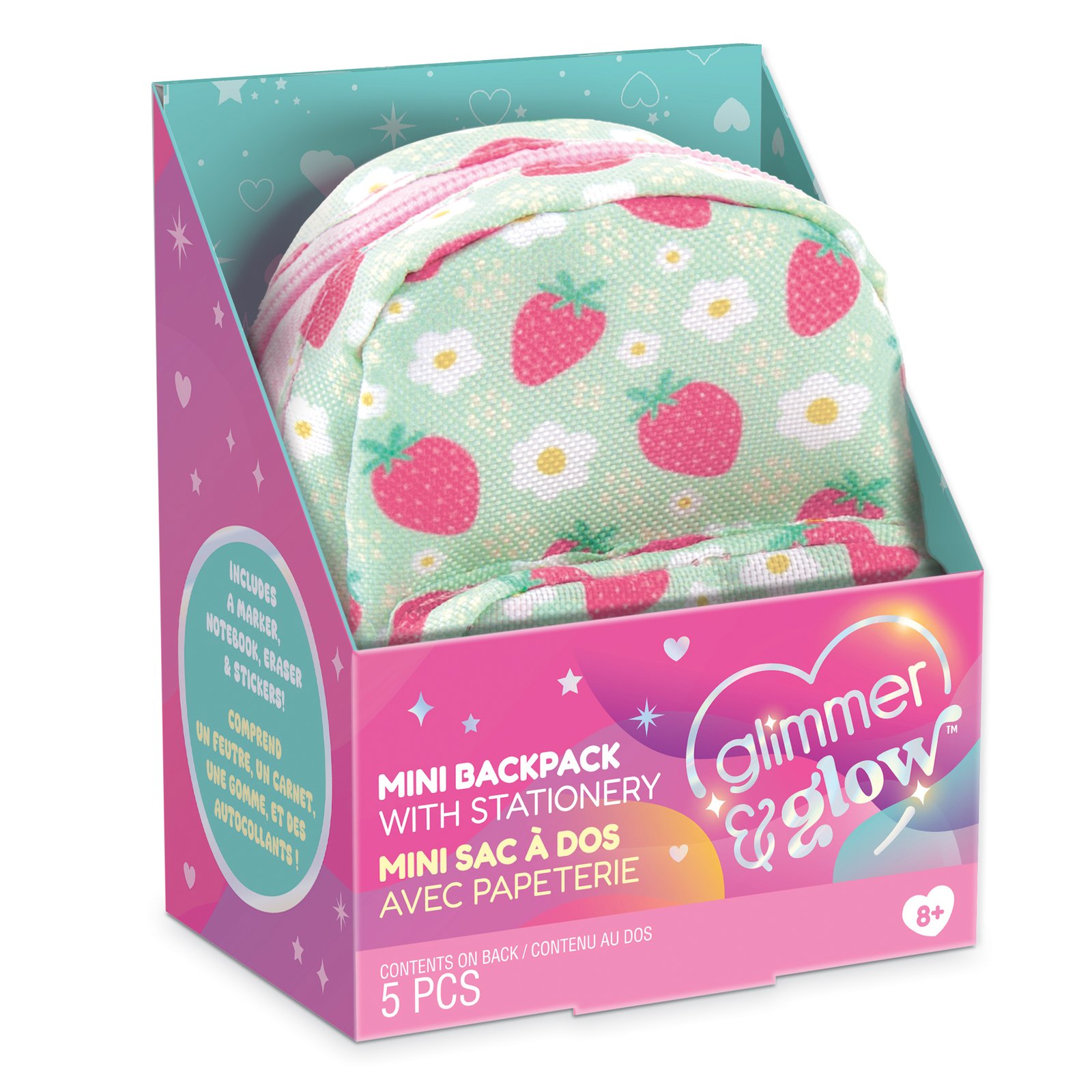 6a05f2b2dac901f92a7ac22c_72004-02-1.1.jpg Glimmer and Glow Mini Backpack with Stationery Set – Kids' School & Creative Writing Kit - Image 1