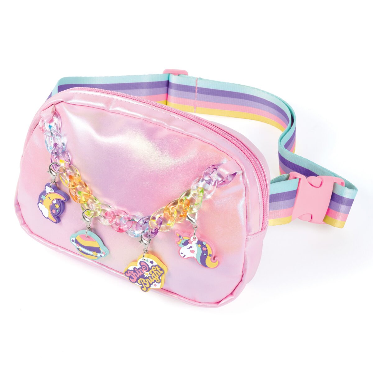 Glimmer and Glow DIY Chain & Charms Belt Bag – Kids' Fashion Craft Kit with Custom Accessories - Image 3