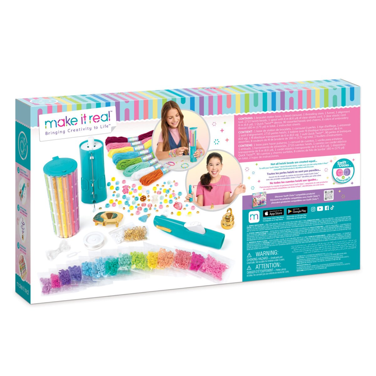 Make It Real 2-in-1 Swift Clicks & Twists – Ultimate Jewelry Making Studio with 2,818 Pieces - Image 6