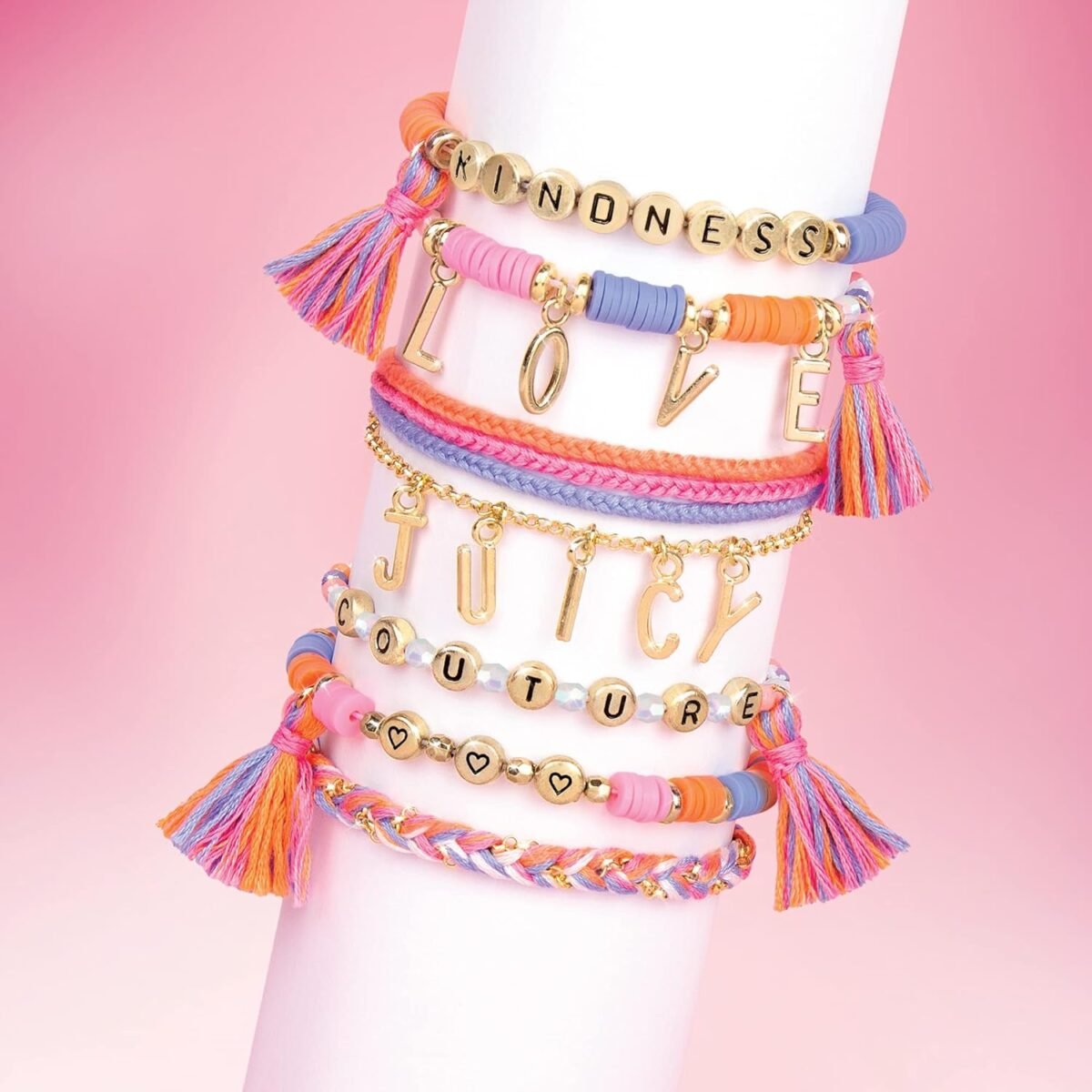 Juicy Couture Love Letters Bracelets – DIY Charm Bracelet Making Kit for Kids & Tweens - Image 3