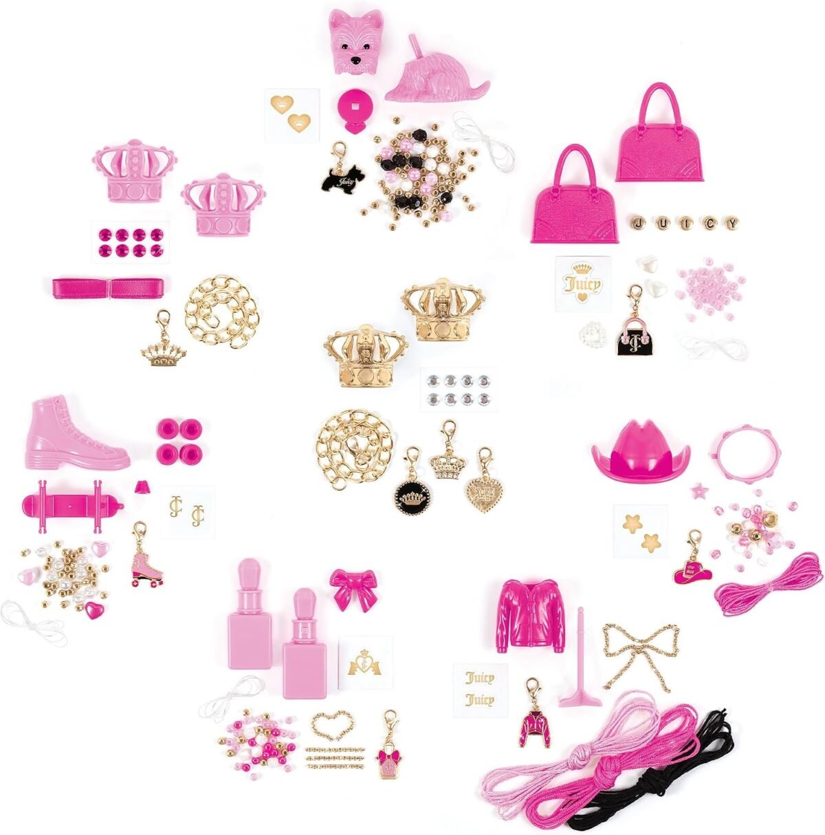 Juicy Couture Icon Capsule Collection – Deluxe DIY Jewelry & Fashion Accessories Craft Kit - Image 3