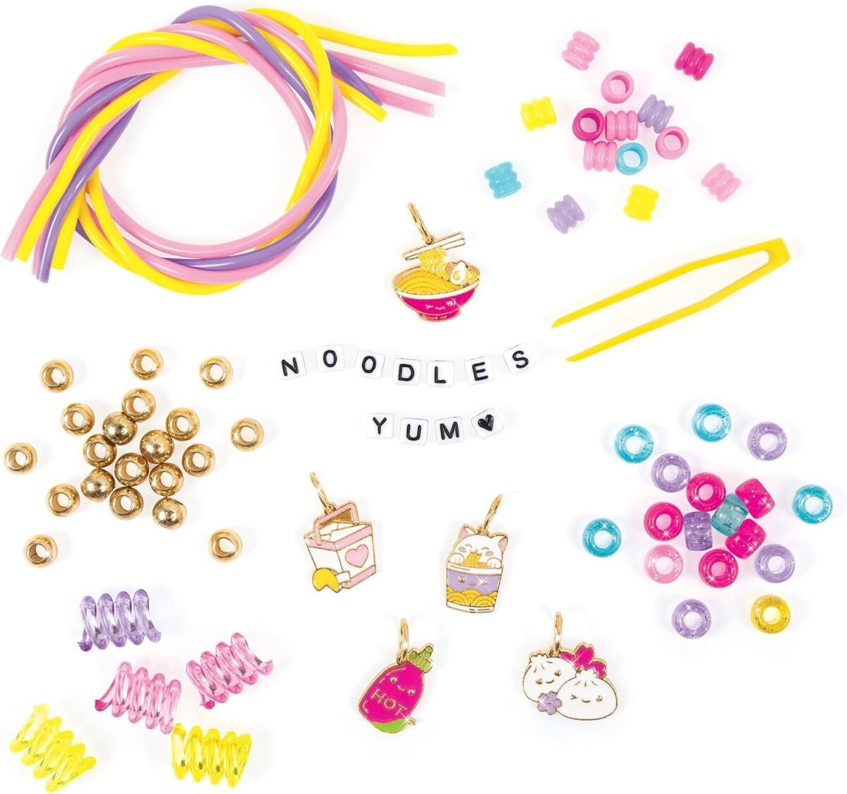Make It Real Knot Noodles Bracelet Kit – DIY Friendship Bracelet Set to Make 5 Bracelets - Image 3
