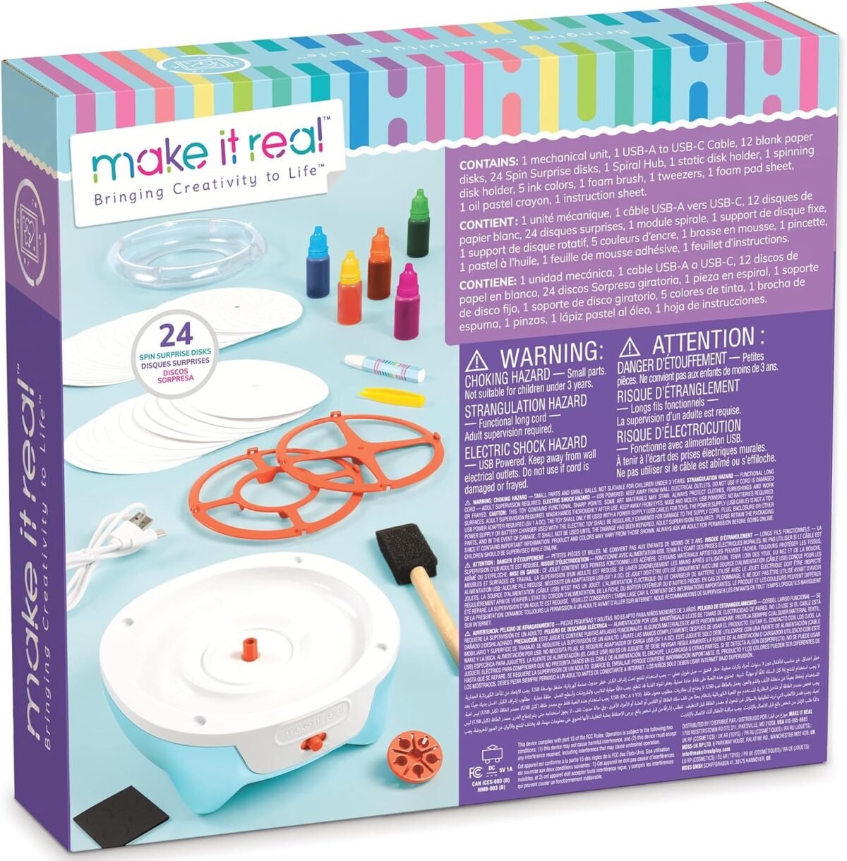 Make It Real Spin Art Innovation Station – Creative Spin Art Studio for Kids - Image 5