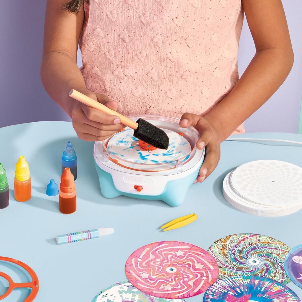 Make It Real Spin Art Innovation Station – Creative Spin Art Studio for Kids - Image 2