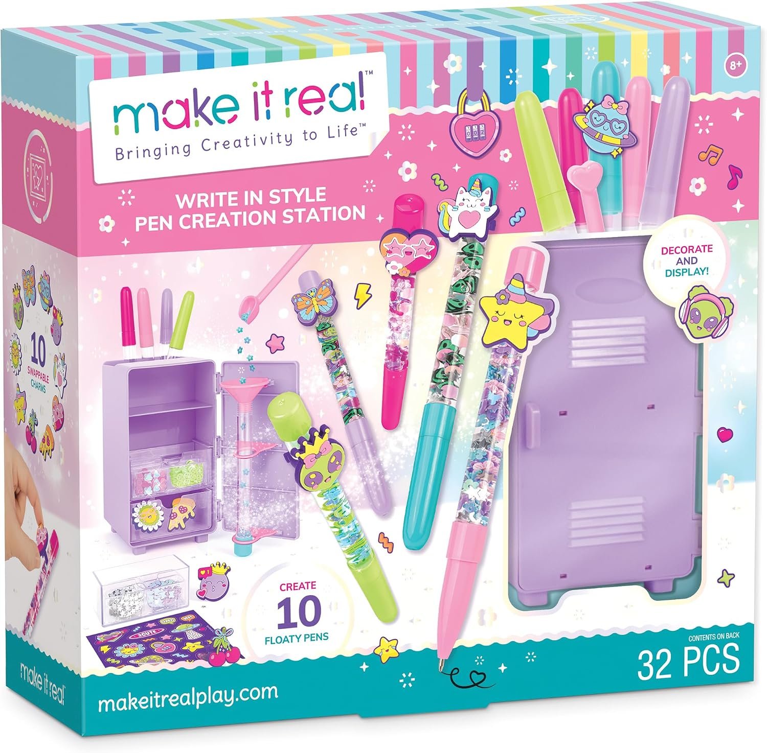 81ax-6A-8gL._AC_SL1500_.jpg Make It Real Write in Style Pen Creation Station – DIY Decorative Pen Craft Kit - Image 1